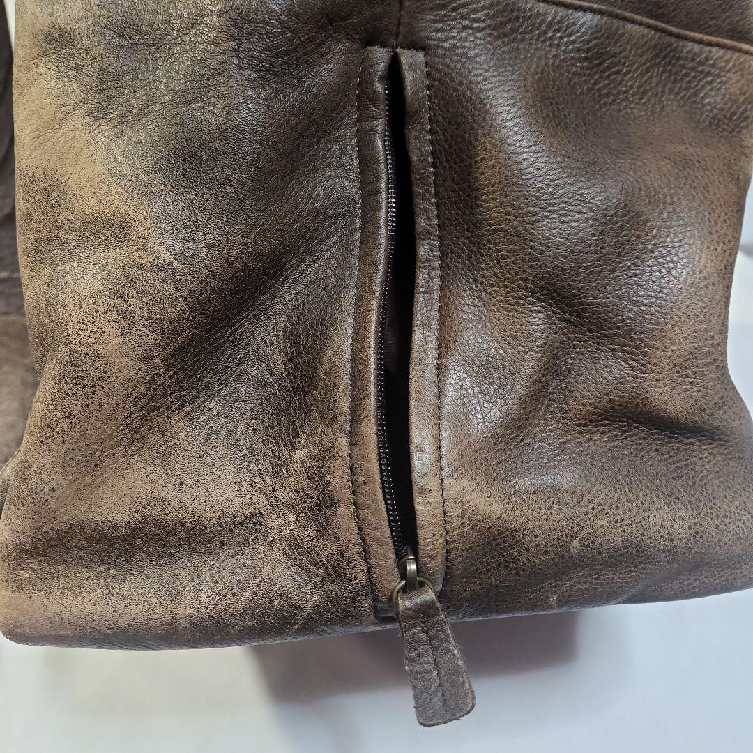 【りと】L L BEAN ブラウン レザーボストンバッグ