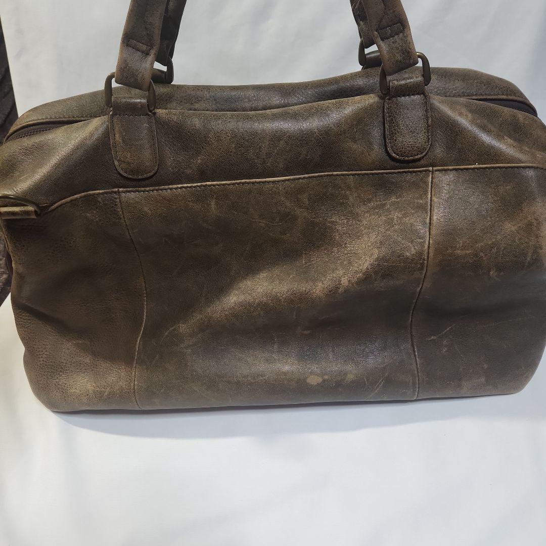 【りと】L L BEAN ブラウン レザーボストンバッグ