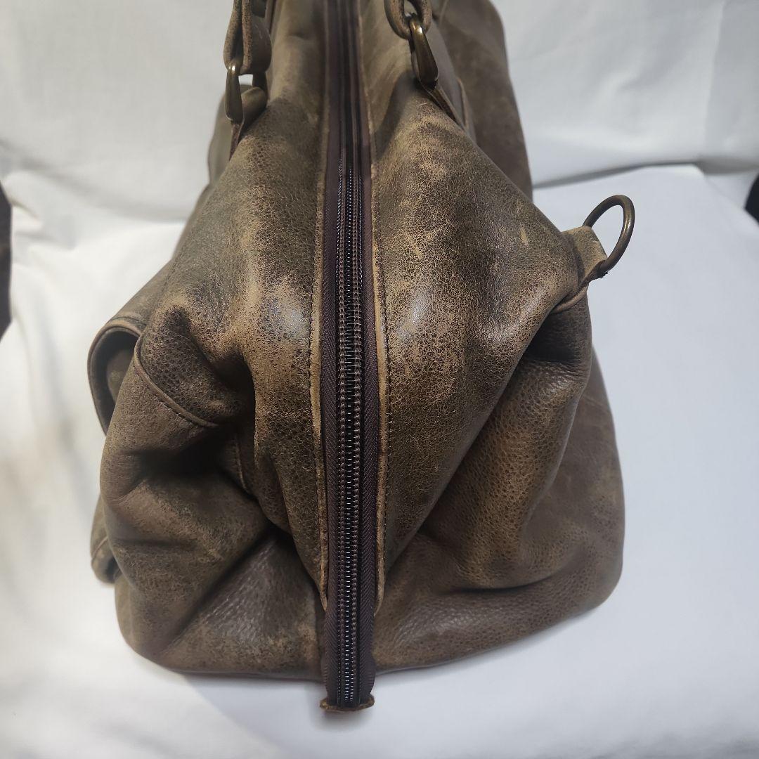 【りと】L L BEAN ブラウン レザーボストンバッグ