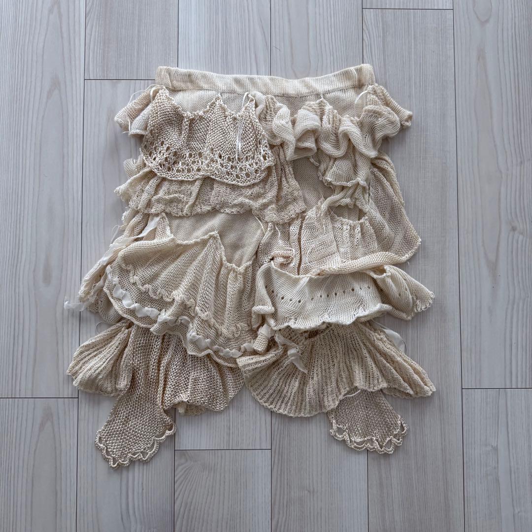 lace half pants レース