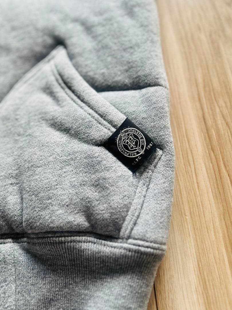 【美品】Polo Ralph Laurenグレーのフード付きスウェットベスト