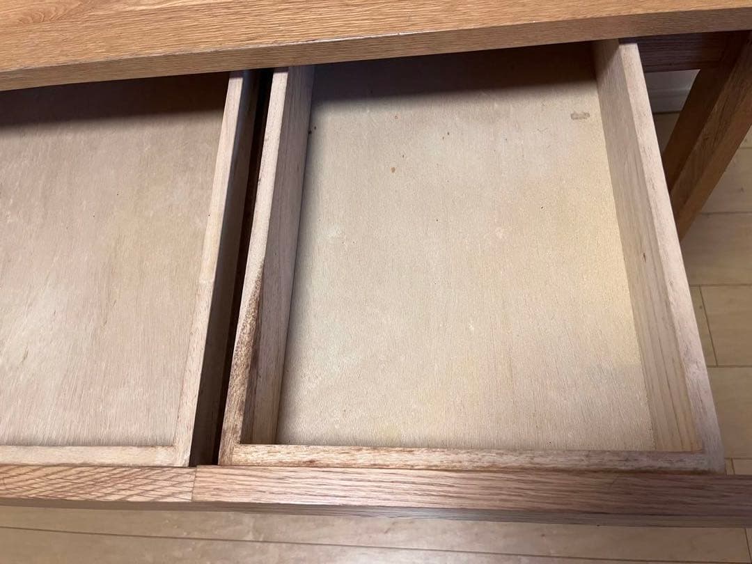 【無印良品】木製デスク 引き出し付き シンプル