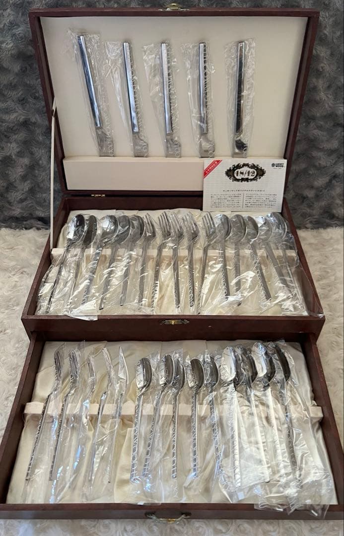 ラッキーウッド　カトラリーセット　スカンジナビア　ディナーセット〈34本セット〉