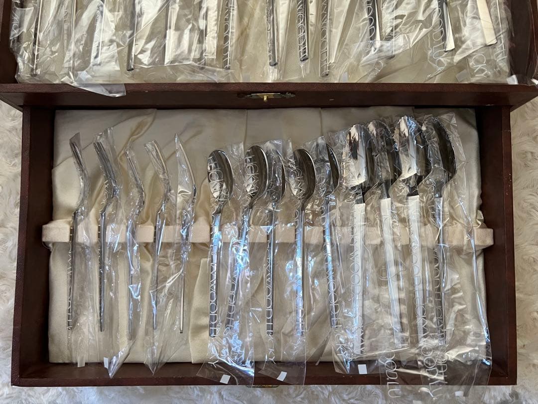 ラッキーウッド　カトラリーセット　スカンジナビア　ディナーセット〈34本セット〉