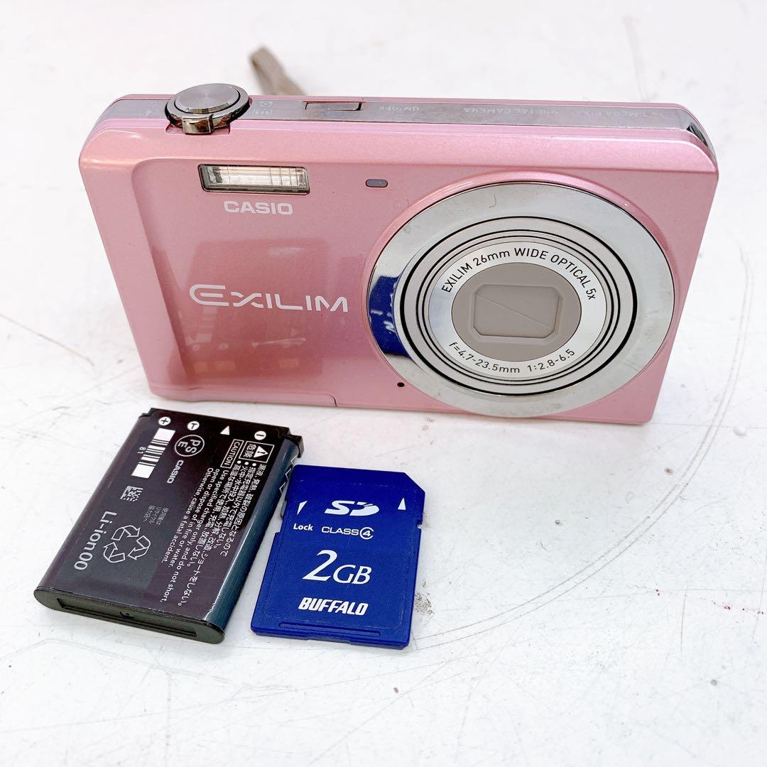 1ABM014 EXILIM EX-ZS5 ピンク コンパクトデジカメ 動作品
