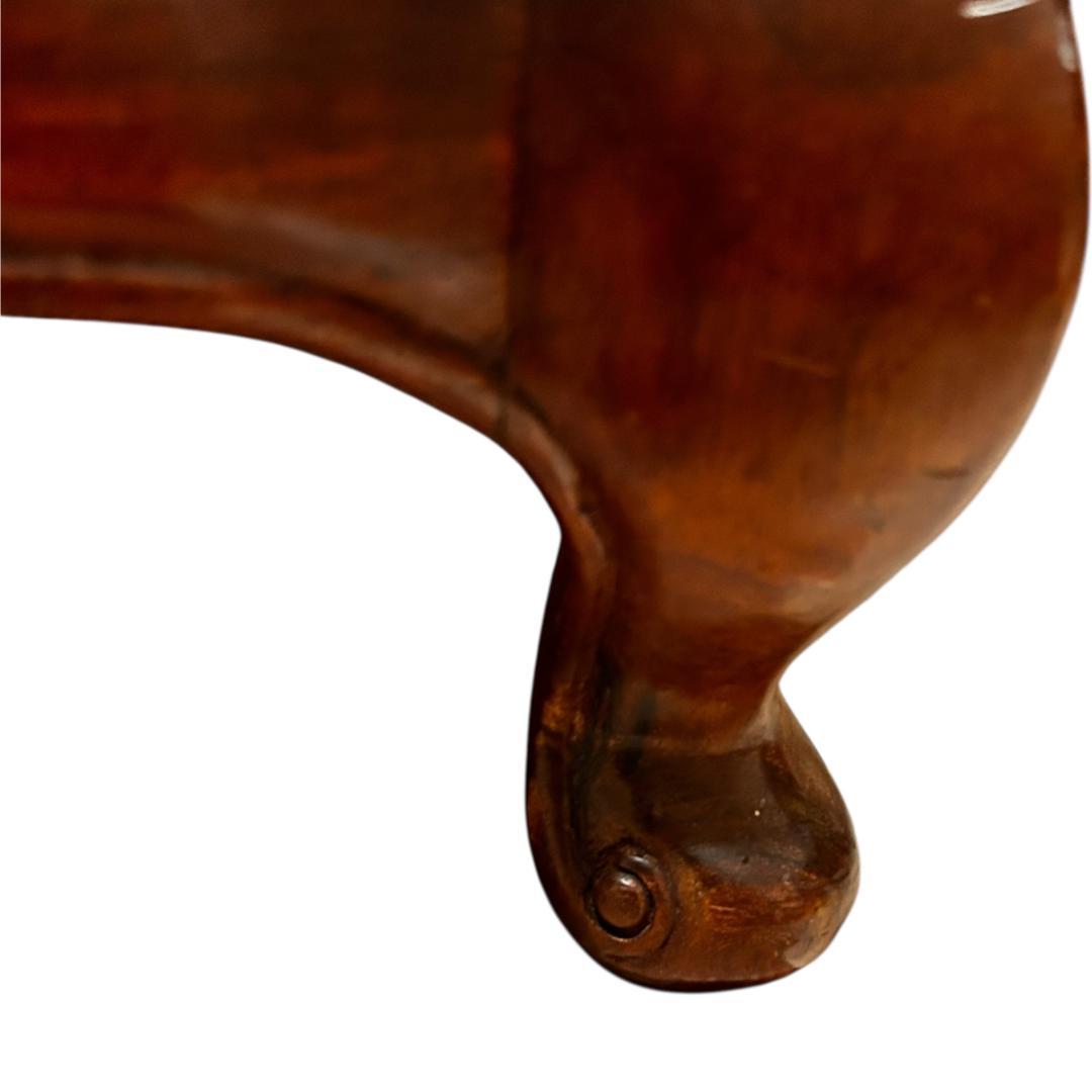 アンティーク調 天然木サイドボード 両開き扉 猫脚 チェスト 引き出し