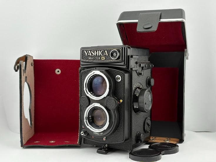 ★外観極上、シャッター不良★ ヤシカ ASHICA Mat-124G 二眼中判