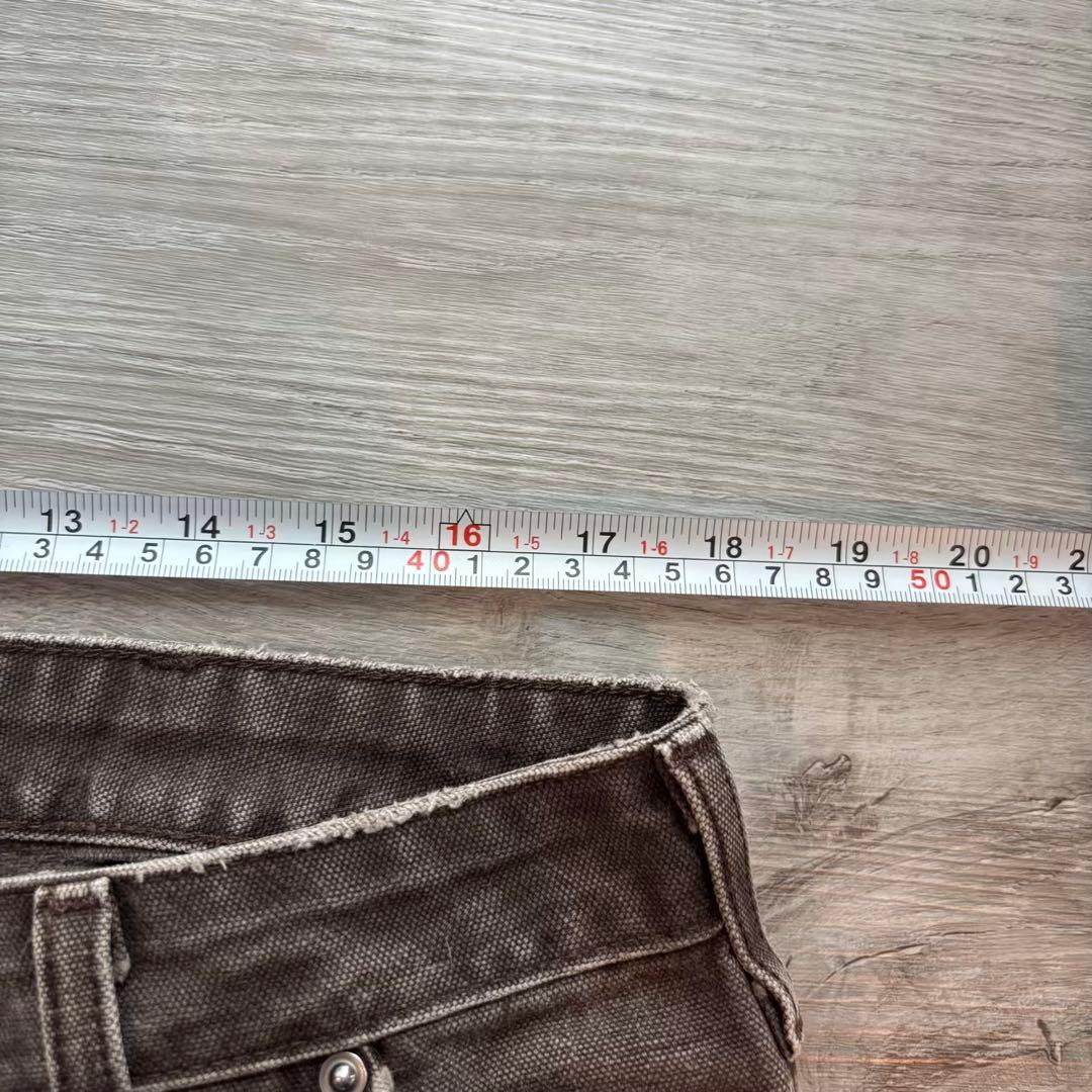 【Carhartt】ブラウン ダブルニーUSAファブリック 太シルエット#547