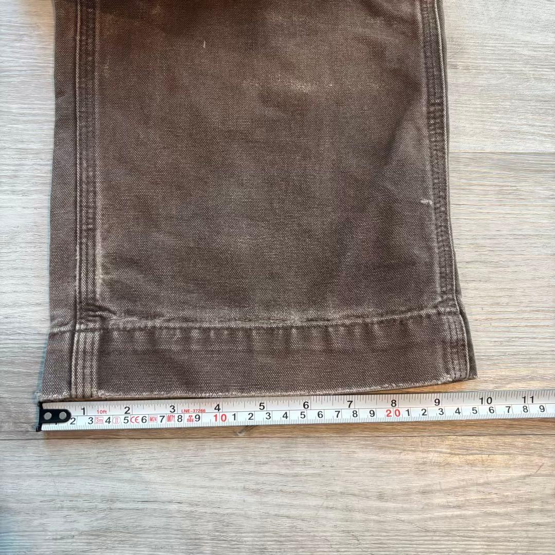 【Carhartt】ブラウン ダブルニーUSAファブリック 太シルエット#547