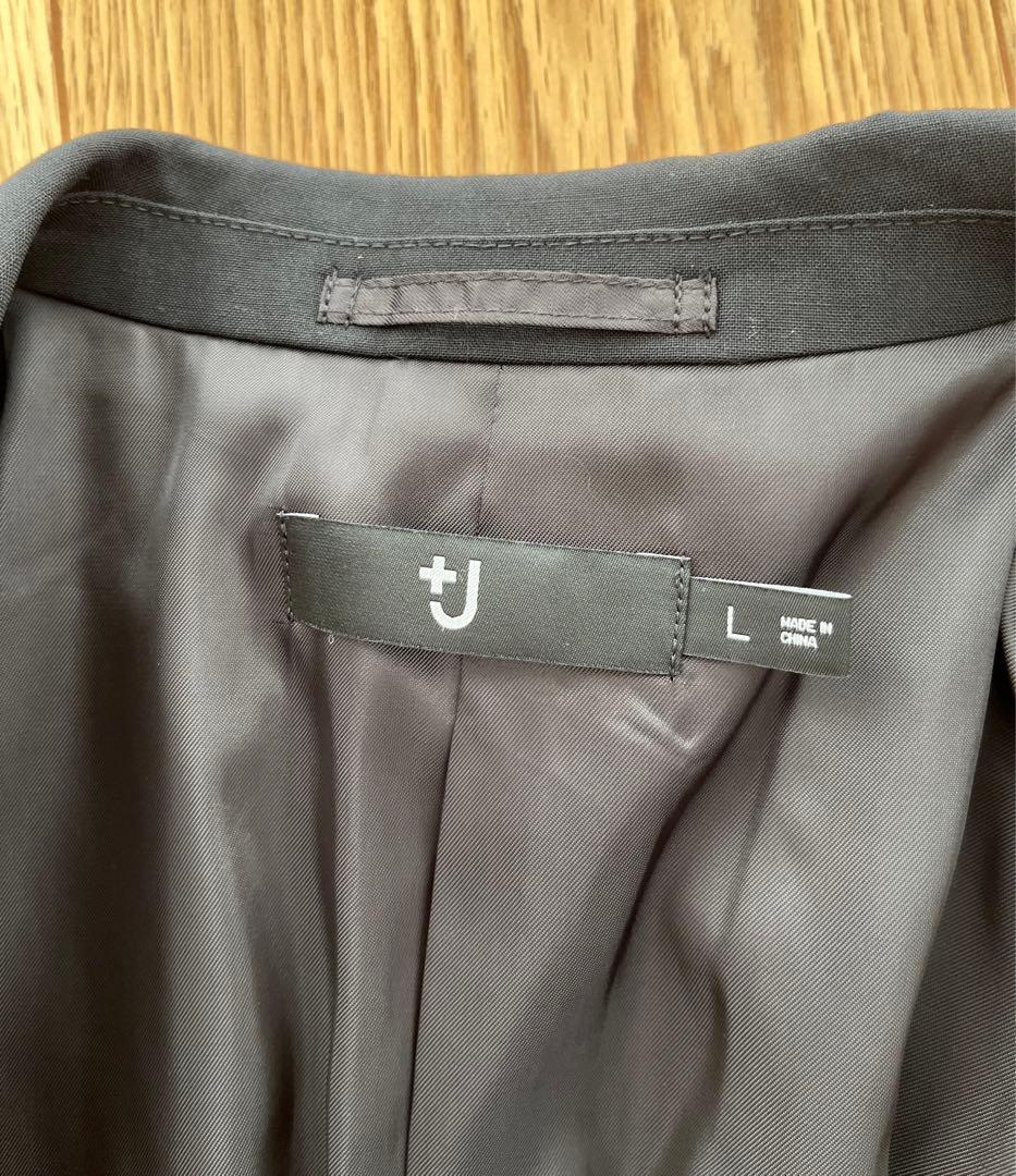 UNIQLO +J ウールテーラードジャケット ブラック L
