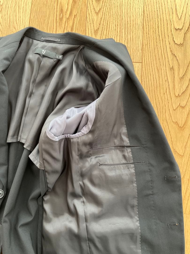 UNIQLO +J ウールテーラードジャケット ブラック L