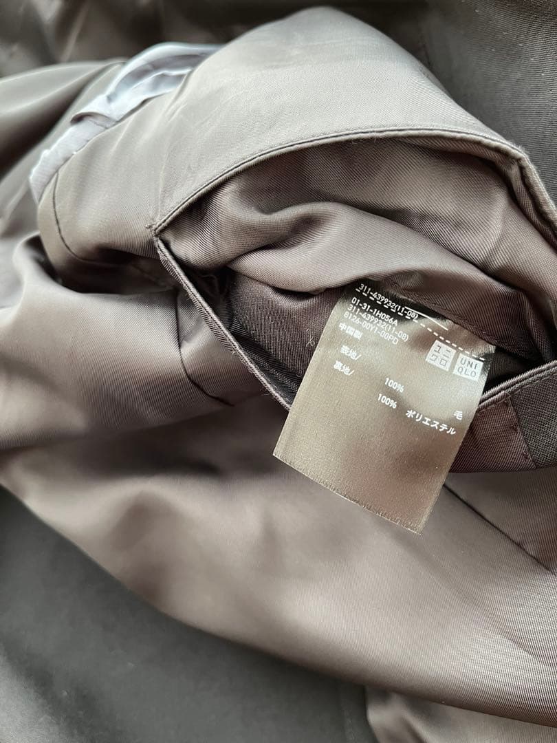 UNIQLO +J ウールテーラードジャケット ブラック L