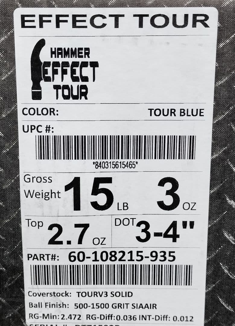 未使用　ハンマー　エフェクトツアー　15ポンド