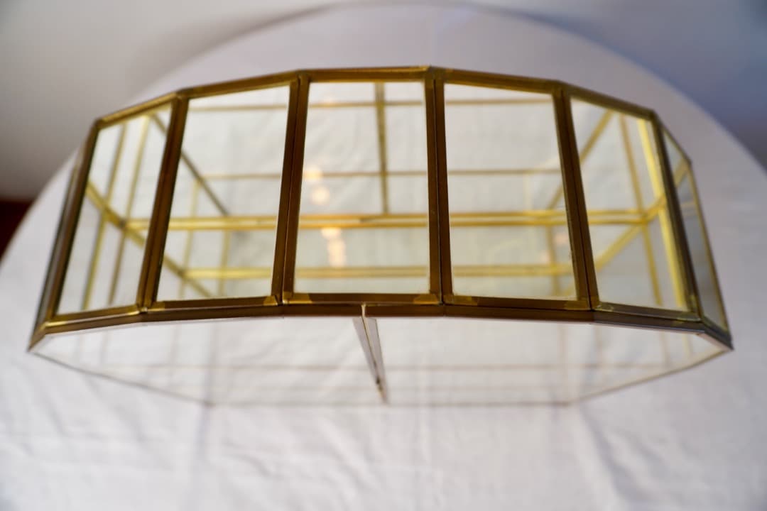 イギリス ヴィンテージ 真鍮ガラスケース