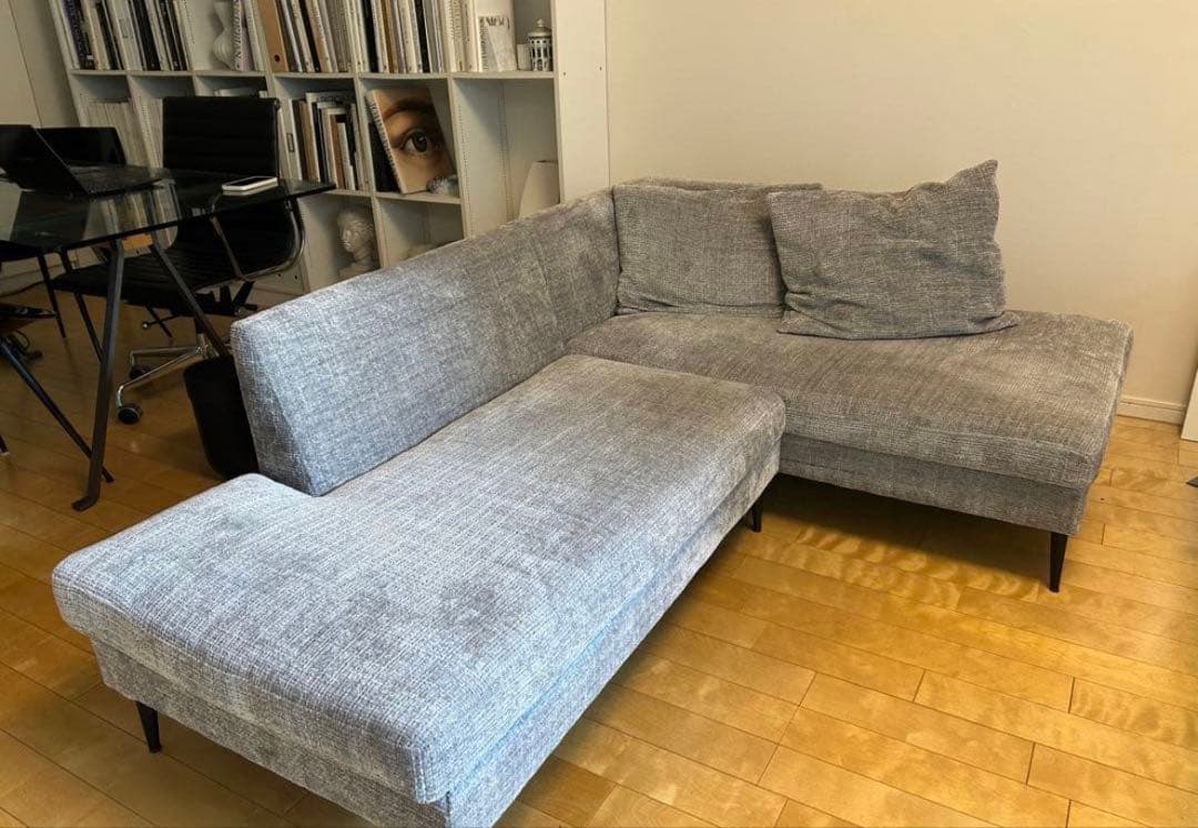 Tak★2/2★カウチソファ　グレー