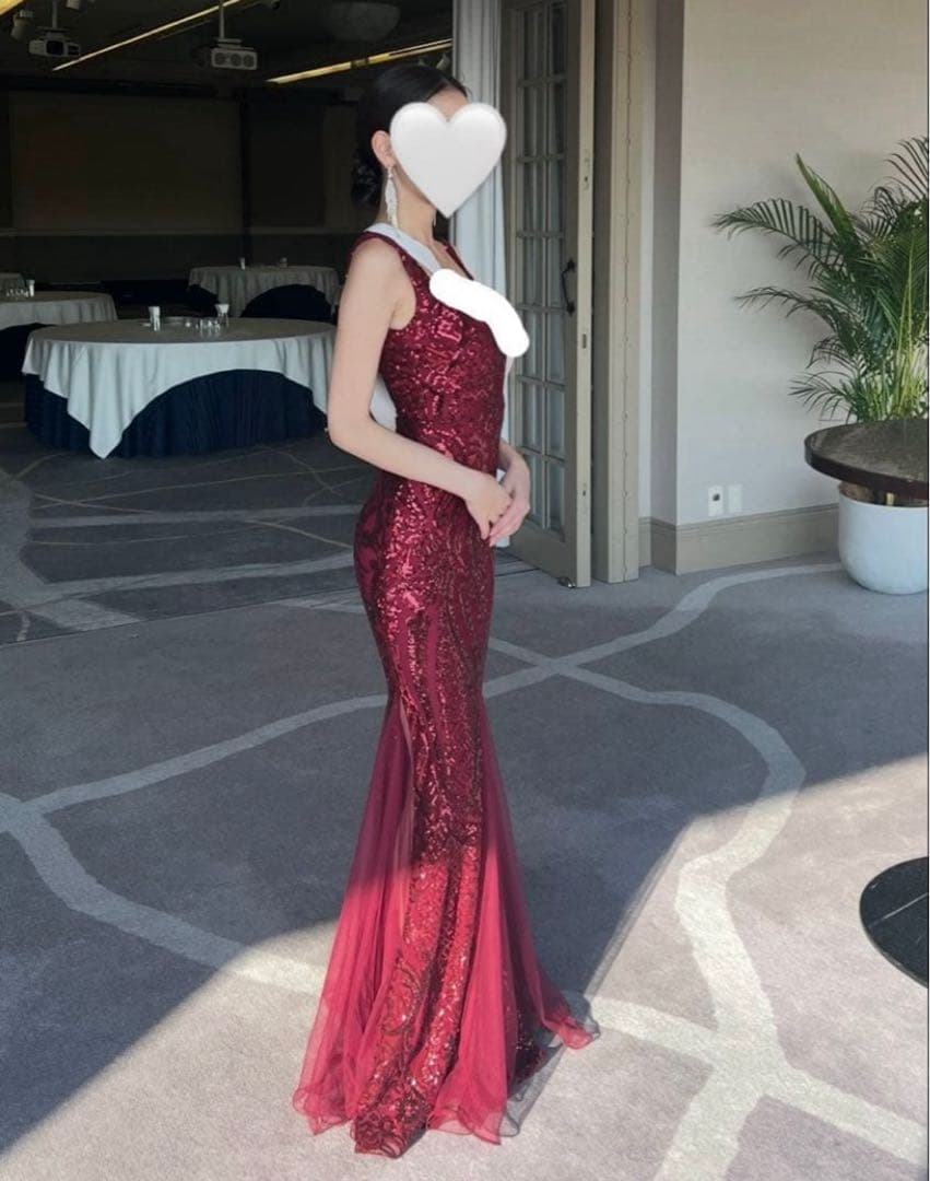 【早い者勝ち！】フィッシュテール 赤ドレス