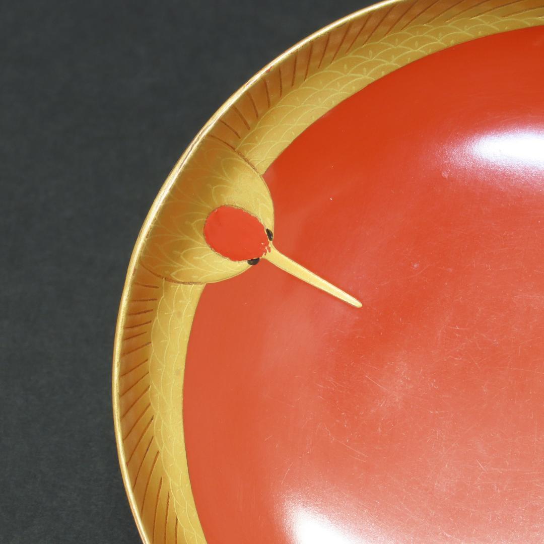 284 美品 上手物 極上蒔絵 祝酒盃 萬代鶴亀図 江戸時代/酒器 輪島塗漆器