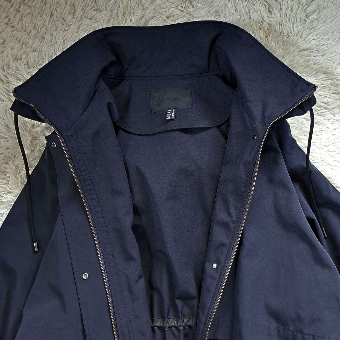 美品 iCB 定価4.2万 ロング モッズコート ライトアウター ネイビー M