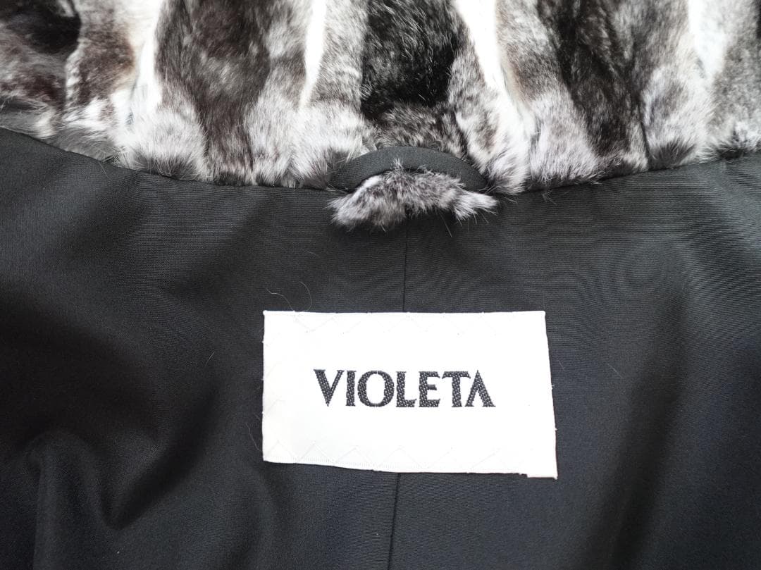 新品同様☆３L　VIOLETA　ファー　ベスト　ラビット系　ビオレッタ