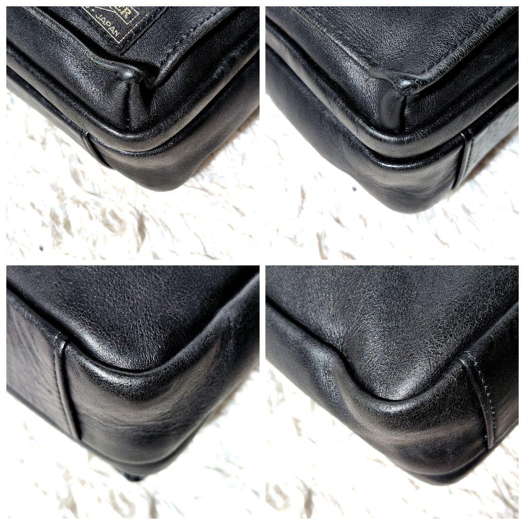 【美品 オールレザー】ポーター　アメイズ　ショルダーバッグ　クロスボディ　黒