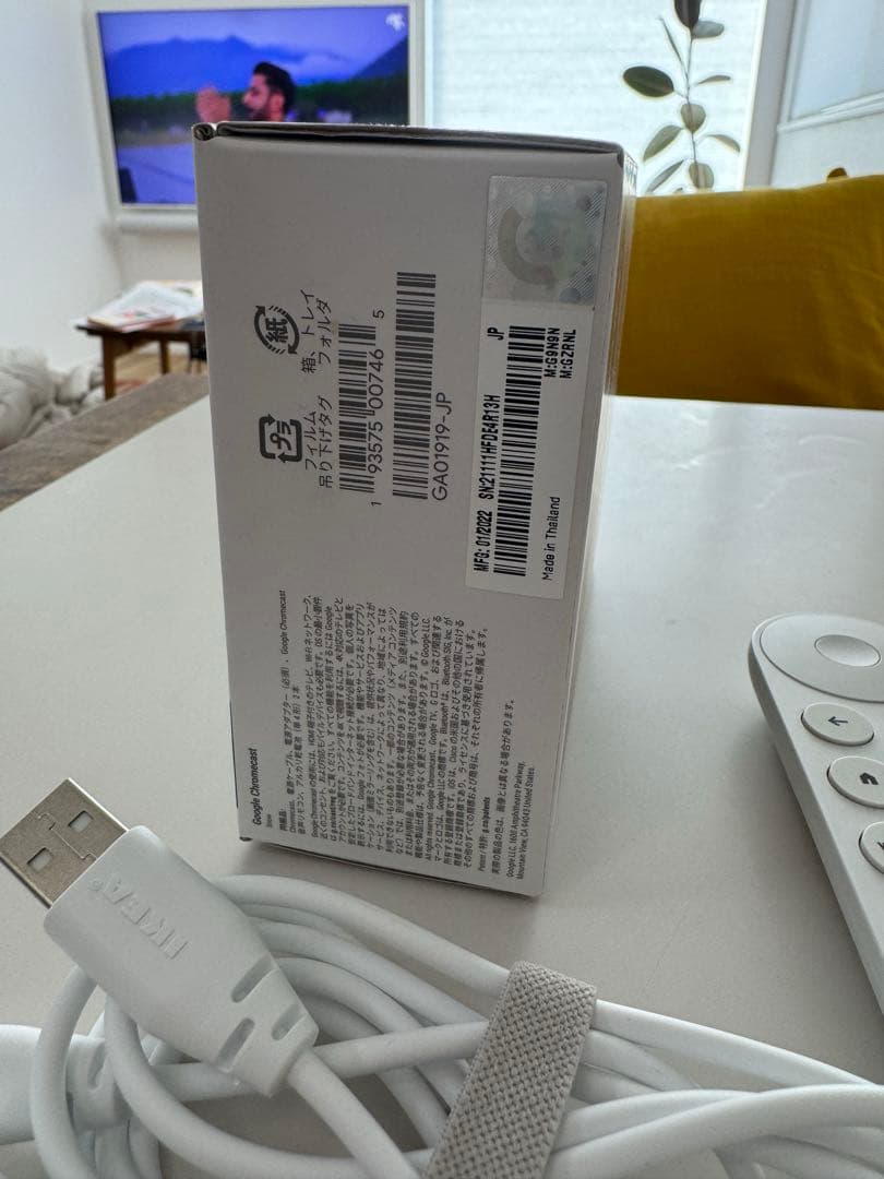 【美品】Chromecast Google TV 4K 箱 リモコン ケーブル類