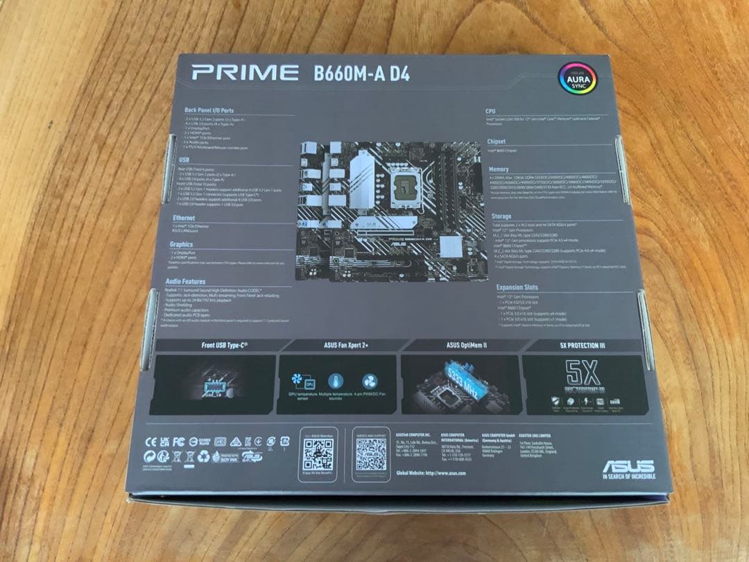 ASUS PRIME B660M-A D4 マザーボード