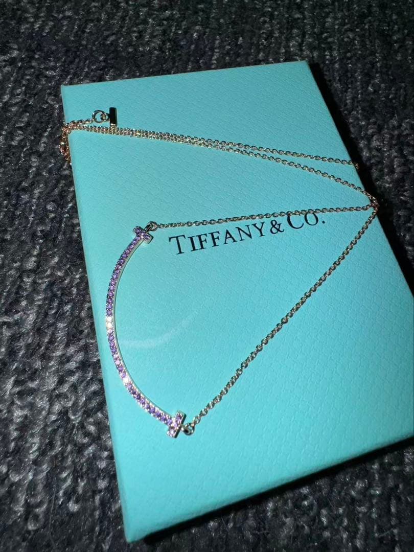 TIFFANY & CO. ネックレス（紫色の宝石付き）
