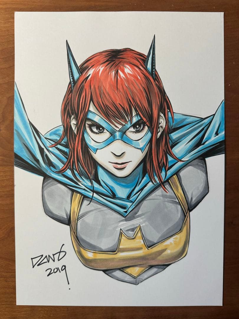 アメコミ デリック・チュー先生 バットガールオリジナルイラスト