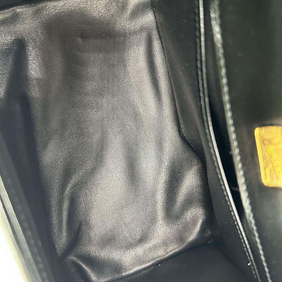 濱野皮革工藝 hamano ハンドバッグ フォーマルバッグ ブラック 黒　レザー