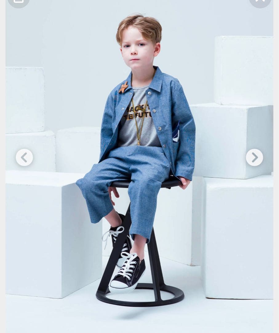 ronherman☆キッズ☆シャンブレー☆デニム☆セットアップ☆120