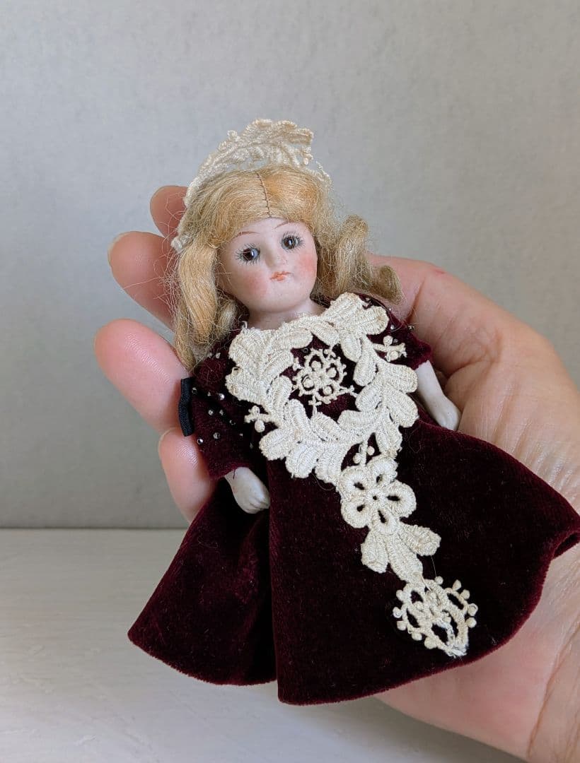 ミニョネット　ドイツ　アンティーク　ビスクドール