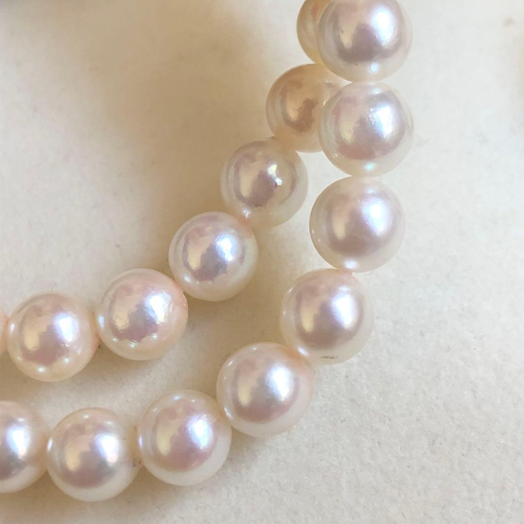 アコヤ真珠 2連 ネックレス