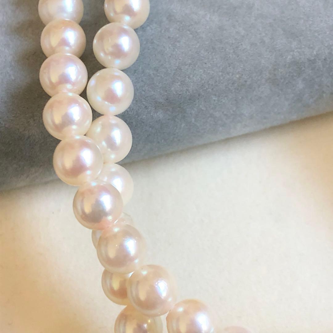 アコヤ真珠 2連 ネックレス