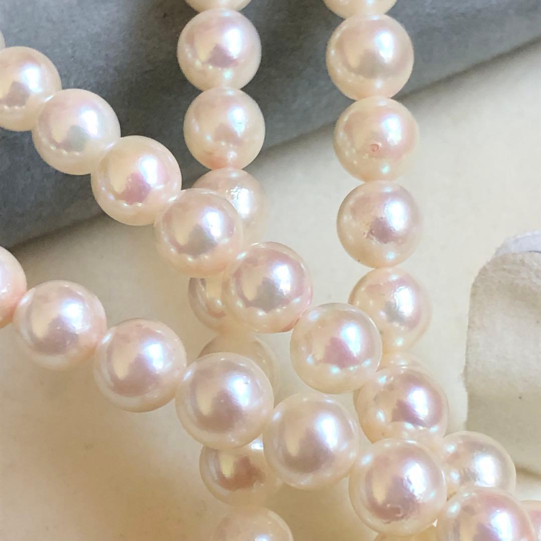 アコヤ真珠 2連 ネックレス