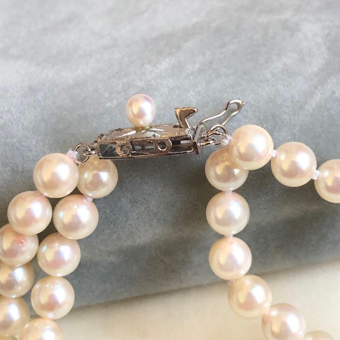 アコヤ真珠 2連 ネックレス