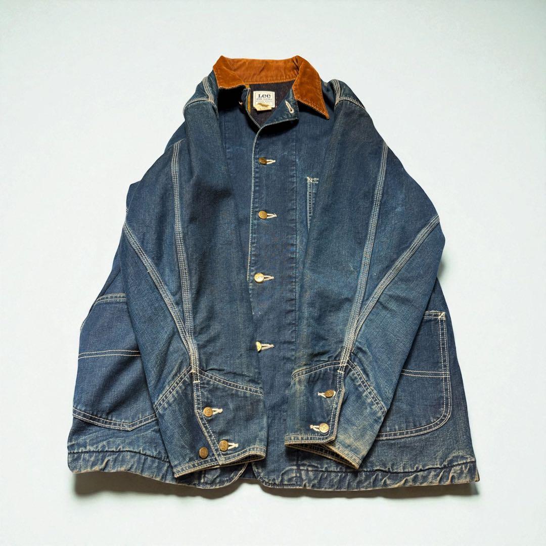 80s Lee オールド 旧タグ 濃紺 0414 L ブランケット カバーオール