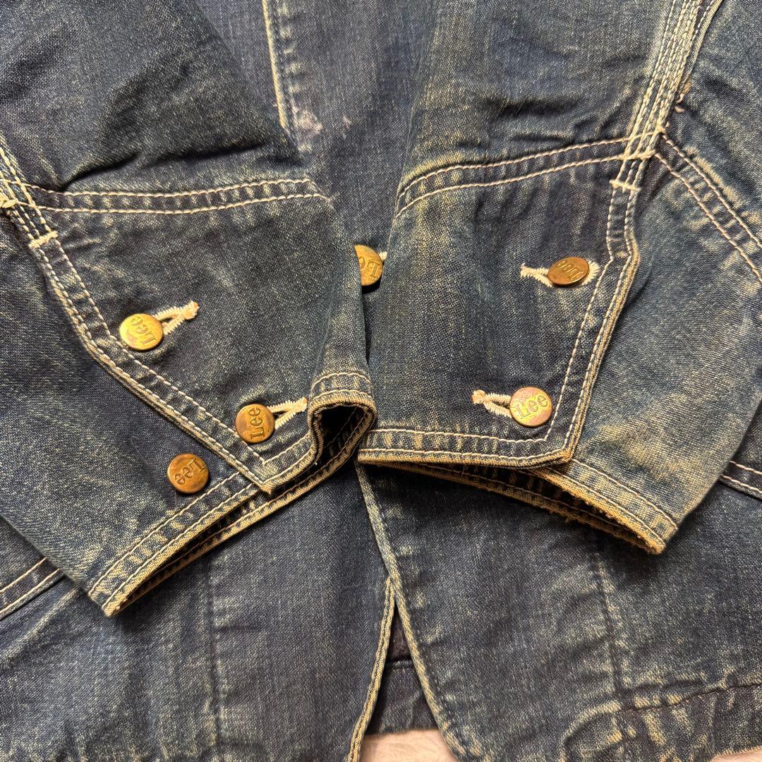 80s Lee オールド 旧タグ 濃紺 0414 L ブランケット カバーオール