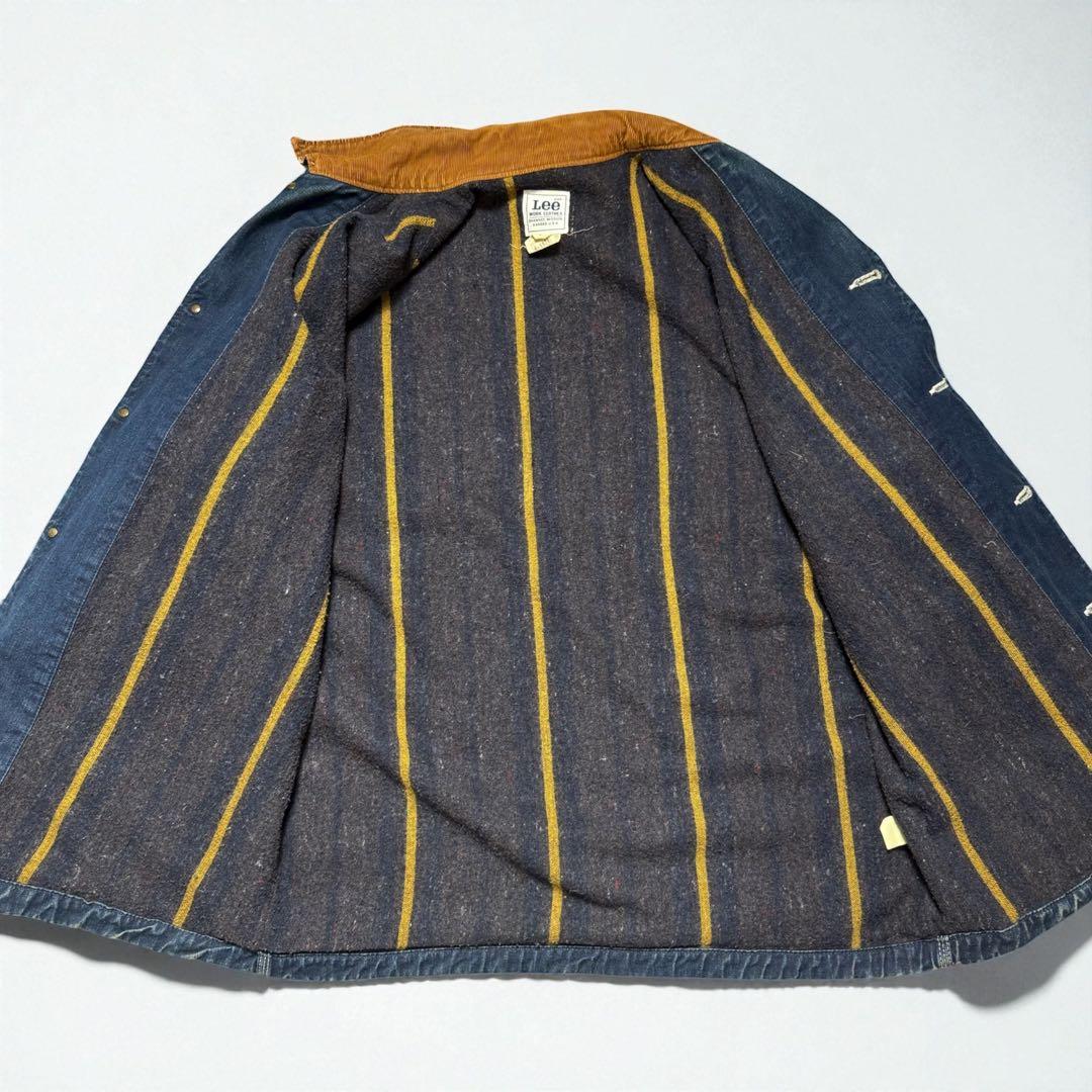 80s Lee オールド 旧タグ 濃紺 0414 L ブランケット カバーオール