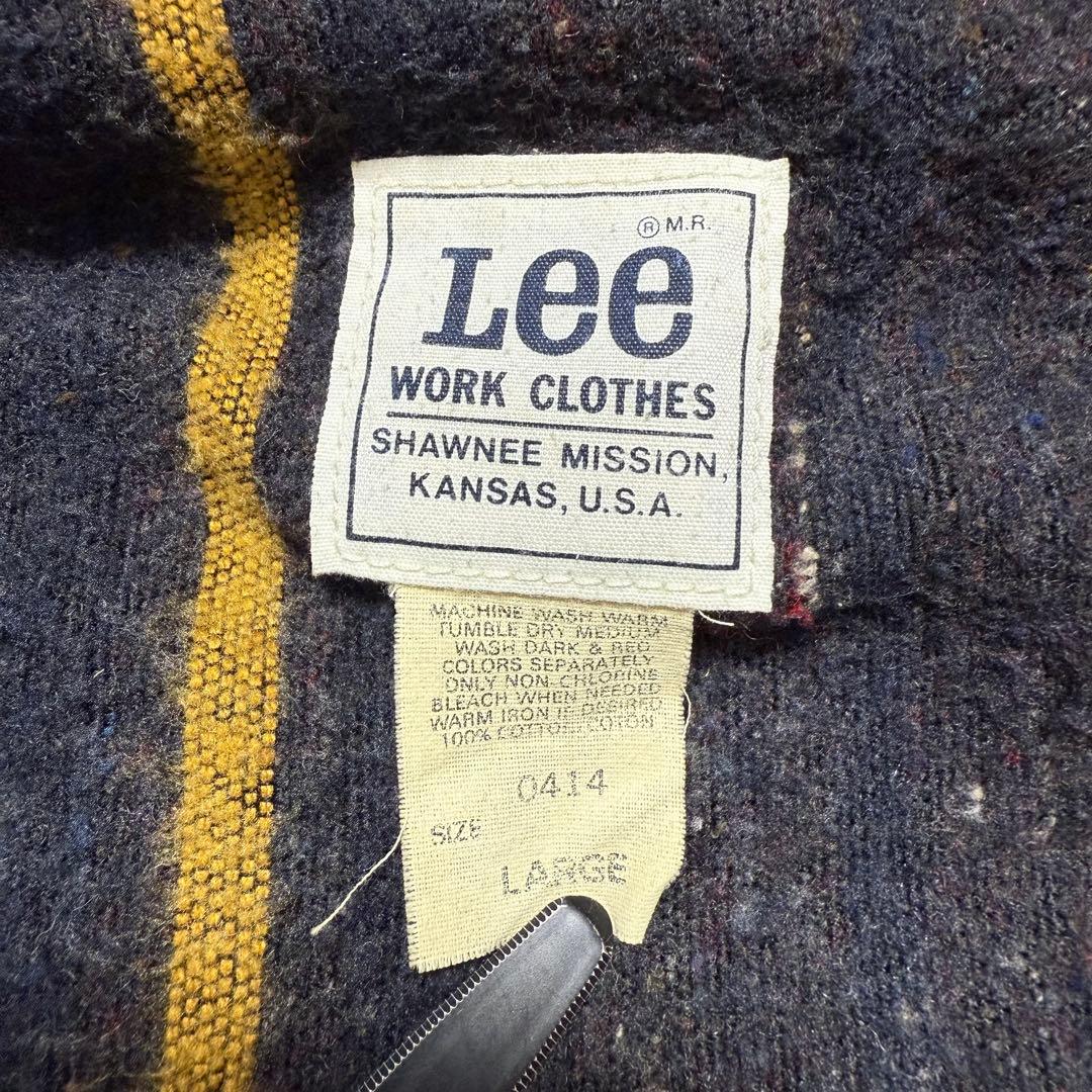 80s Lee オールド 旧タグ 濃紺 0414 L ブランケット カバーオール