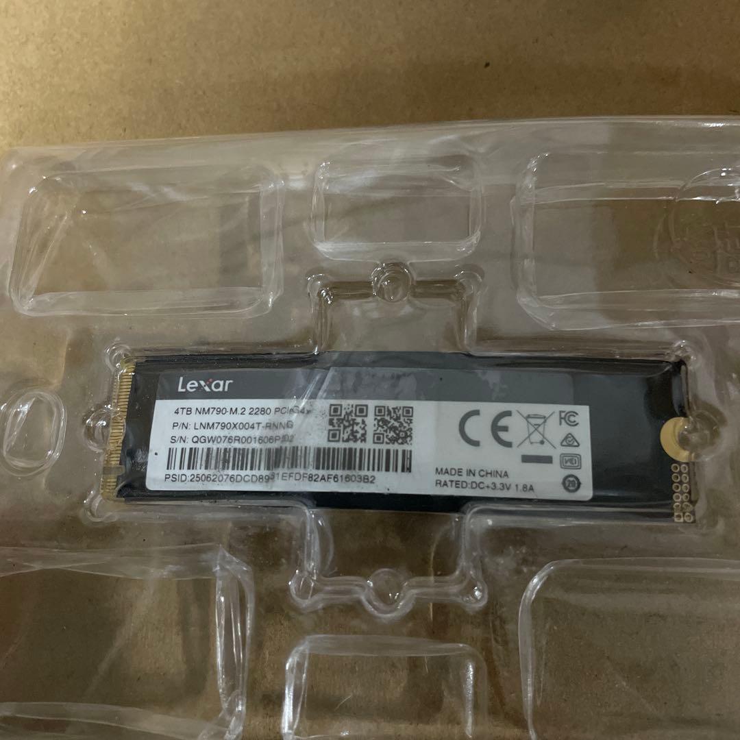 Lexar 4TB NM790 SSD PCIe Gen4 ジャンク品本体