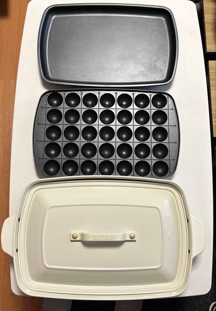 梱包済BRUNO　ブルーノ　ホットプレート　グランデ　ホワイト