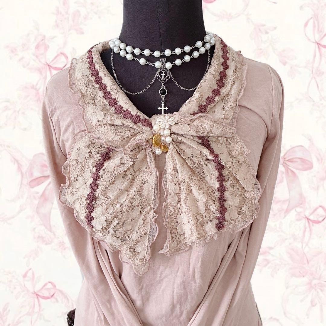 y2k axes femme ビッグリボン レース ウィッシュコア バレエコア