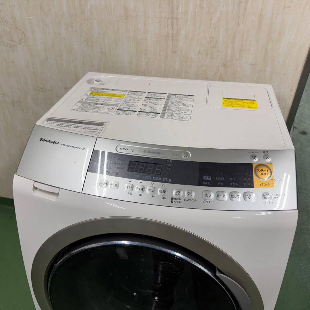 180 送料設置無料 シャープドラム式洗濯機　乾燥機能付き　10㌔