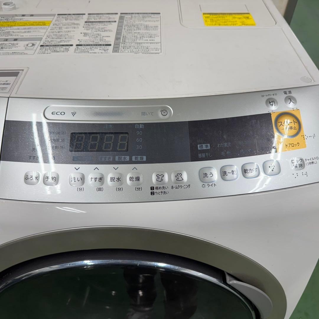 180 送料設置無料 シャープドラム式洗濯機　乾燥機能付き　10㌔