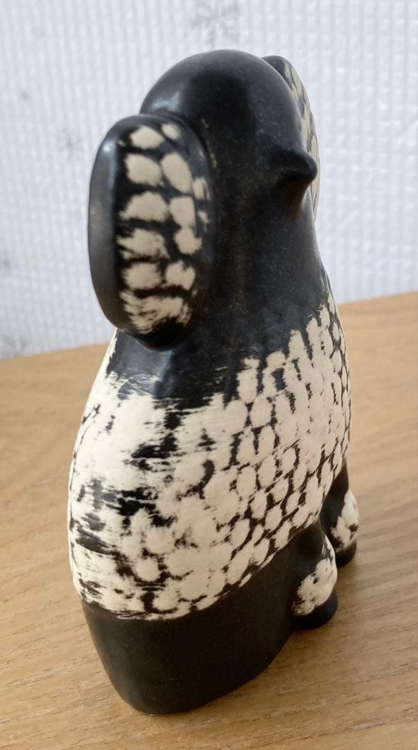 リサ・ラーソン 白黒 プードル 陶器 スウェーデン
