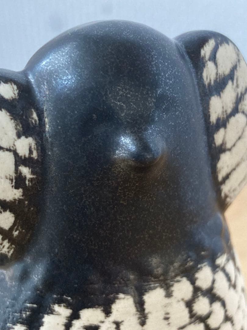 リサ・ラーソン 白黒 プードル 陶器 スウェーデン