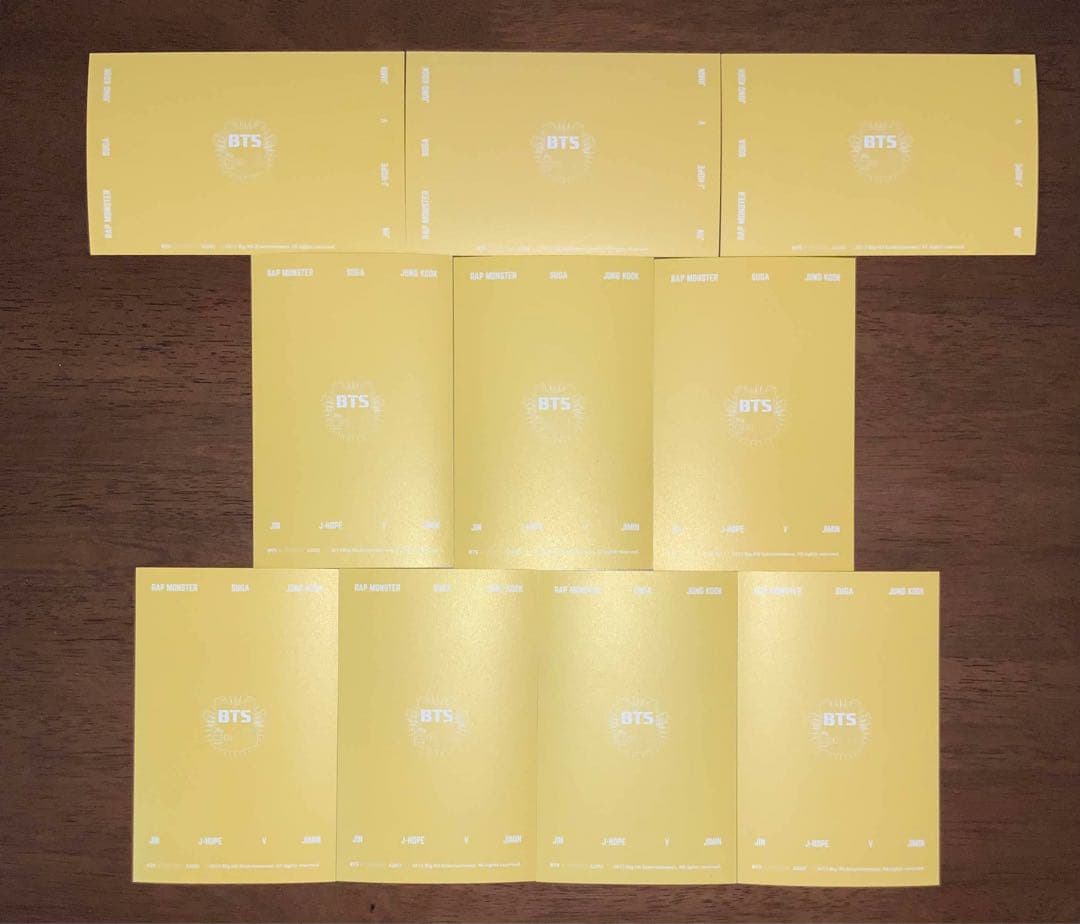 公式ARMY MEMBERSHIP KIT2期 FC限定　トレカ 10枚セット