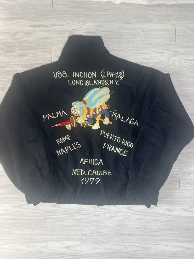 東洋エンタープライズ NAKATA バック 刺繍 ウールジャケット L