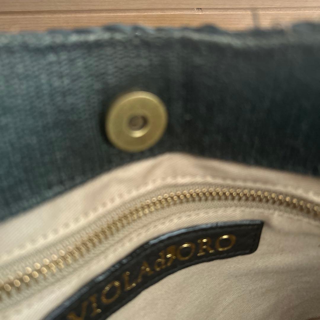 本日限定お値下げ　ヴィオラドーロ　ナチュラル　かごバッグ　タッセル　保存袋付き