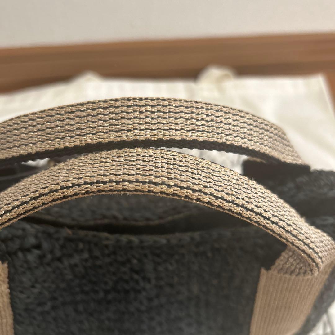 本日限定お値下げ　ヴィオラドーロ　ナチュラル　かごバッグ　タッセル　保存袋付き